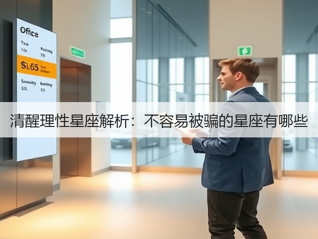 清醒理性星座解析:不容易被骗的星座有哪些(图3) 清醒理性星座解析:不容易被骗的星座有哪些(图3)