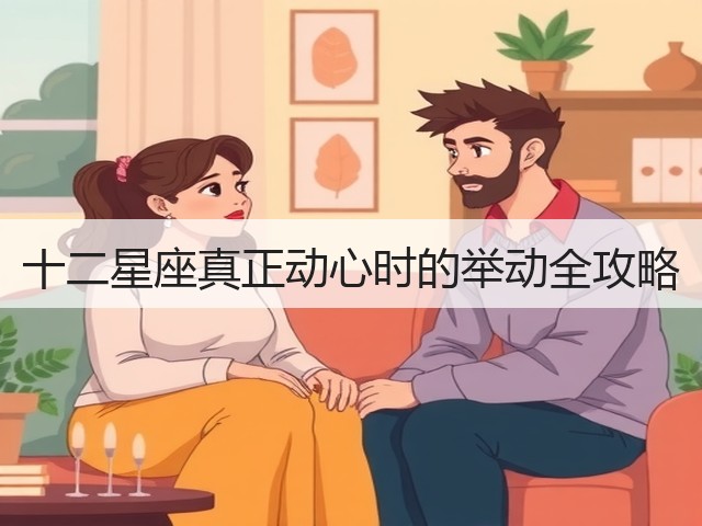 十二星座真正动心时的举动全攻略(图3) 十二星座真正动心时的举动全攻略(图3)
