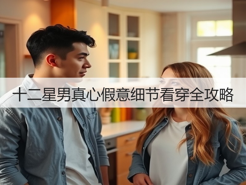 十二星男真心假意细节看穿全攻略