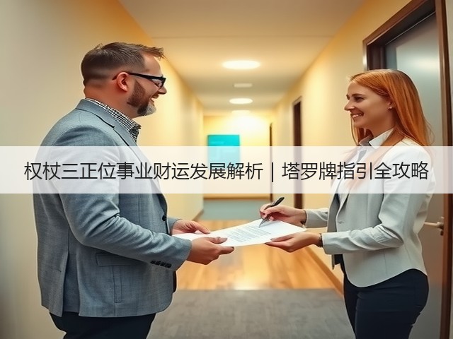 权杖三正位事业财运发展解析｜塔罗牌指引全攻略(图1)