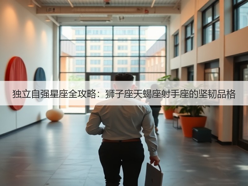 独立自强星座全攻略：狮子座天蝎座射手座的坚韧品格