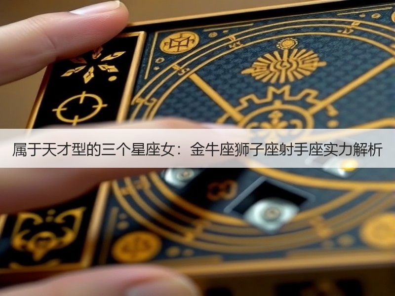 属于天才型的三个星座女：金牛座狮子座射手座实力解析