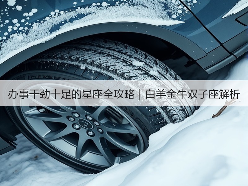 办事干劲十足的星座全攻略｜白羊金牛双子座解析