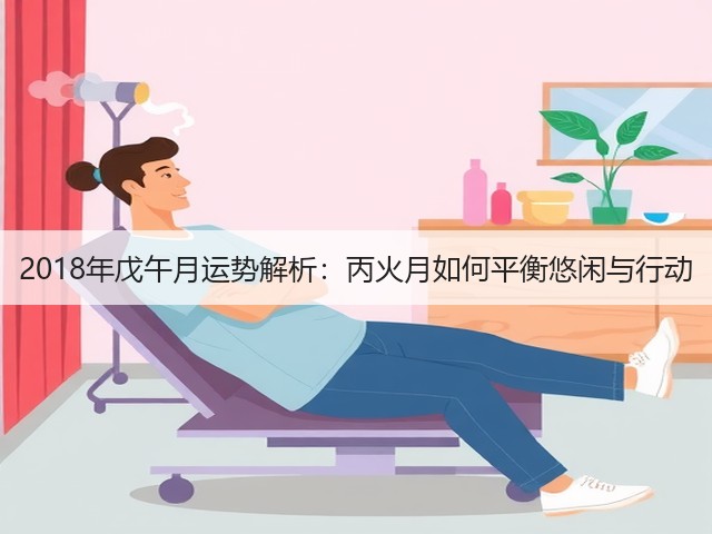 2018年戊午月运势解析:丙火月如何平衡悠闲与行动(图3) 2018年戊午月运势解析:丙火月如何平衡悠闲与行动(图3)