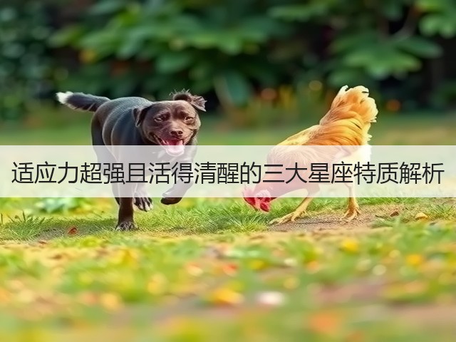 适应力超强且活得清醒的三大星座特质解析(图2) 适应力超强且活得清醒的三大星座特质解析(图2)