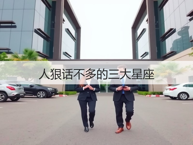 人狠话不多的三大星座