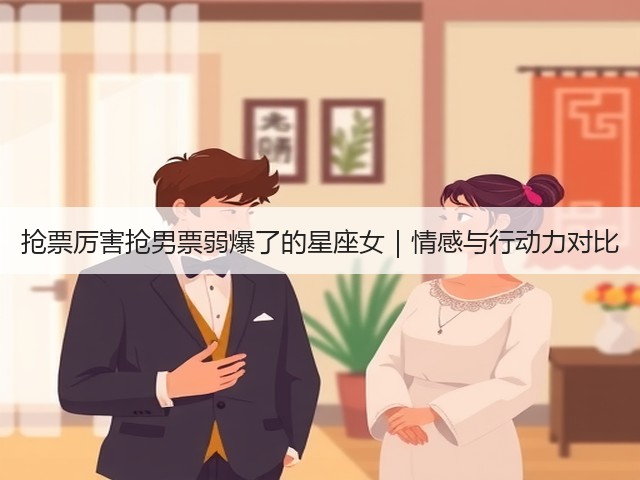 抢票厉害抢男票弱爆了的星座女|情感与行动力对比(图1) 抢票厉害抢男票弱爆了的星座女|情感与行动力对比(图1)