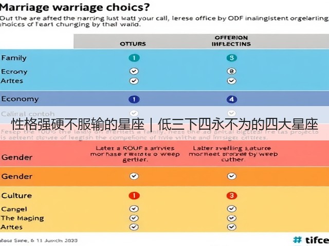 性格强硬不服输的星座｜低三下四永不为的四大星座(图2)