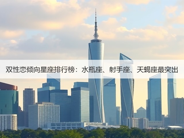 双性恋倾向星座排行榜:水瓶座、射手座、天蝎座最突出(图1) 双性恋倾向星座排行榜:水瓶座、射手座、天蝎座最突出(图1)