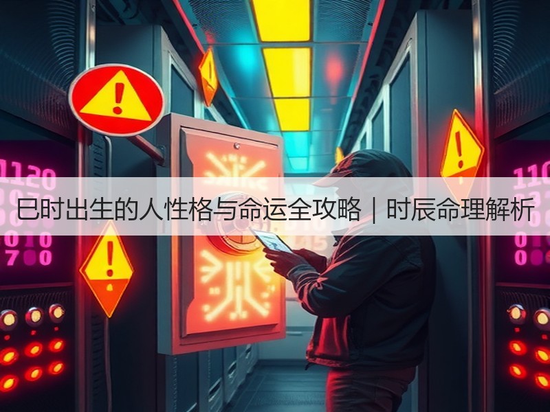 巳时出生的人性格与命运全攻略｜时辰命理解析