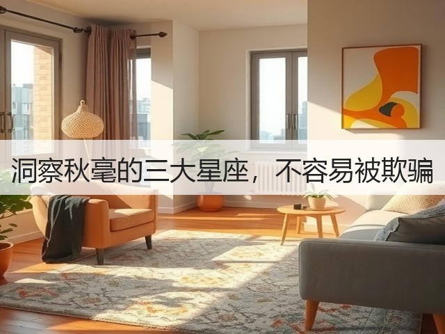 洞察秋毫的三大星座,不容易被欺骗(图3) 洞察秋毫的三大星座,不容易被欺骗(图3)