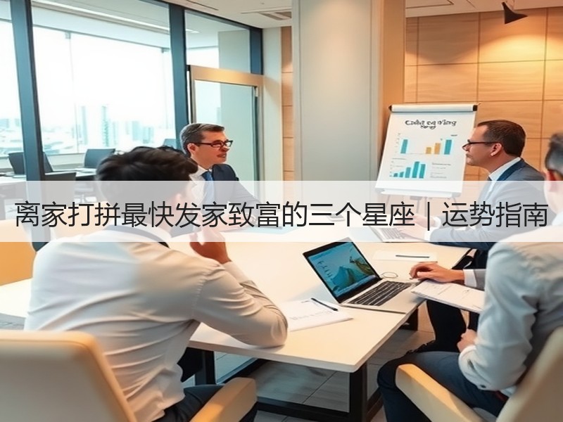 离家打拼最快发家致富的三个星座｜运势指南