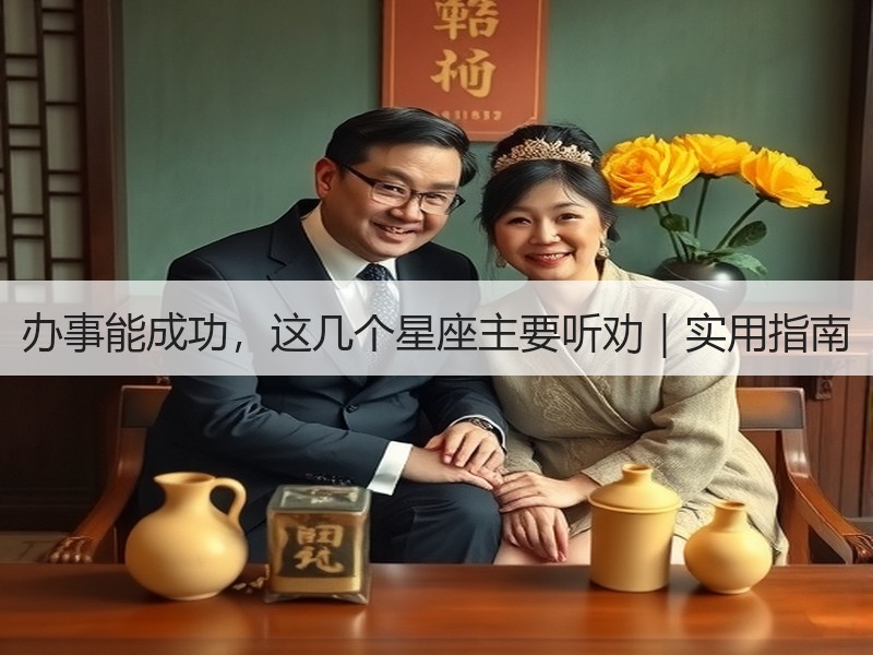 办事能成功，这几个星座主要听劝｜实用指南
