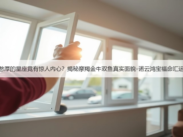 看似憨厚的星座竟有惊人内心？揭秘摩羯金牛双鱼真实面貌-诺云鸿宝福命汇运势网(图2)