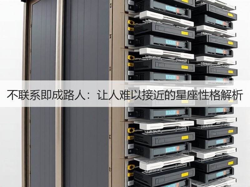 不联系即成路人：让人难以接近的星座性格解析