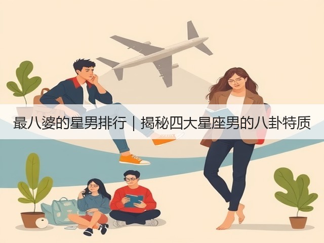 最八婆的星男排行|揭秘四大星座男的八卦特质(图2) 最八婆的星男排行|揭秘四大星座男的八卦特质(图2)