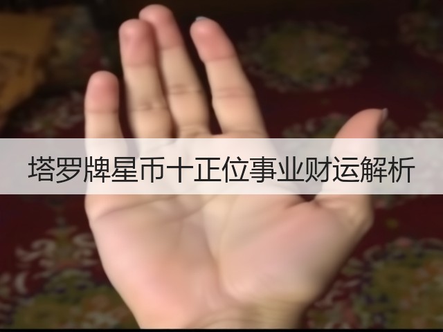 塔罗牌星币十正位事业财运解析(图3)