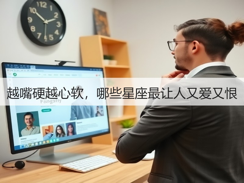 越嘴硬越心软，哪些星座最让人又爱又恨