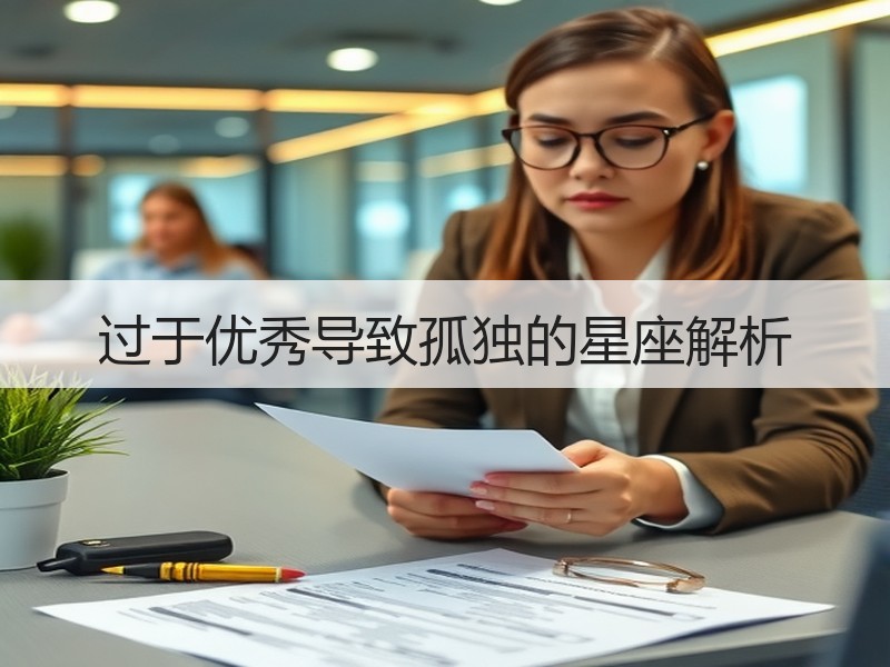 过于优秀导致孤独的星座解析