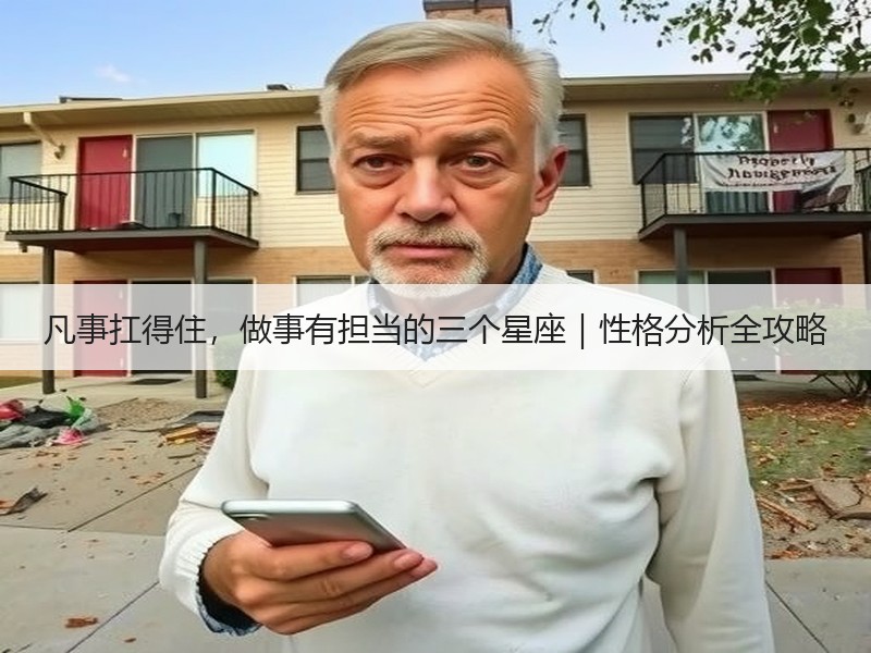 凡事扛得住，做事有担当的三个星座｜性格分析全攻略