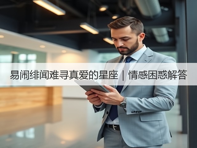 易闹绯闻难寻真爱的星座|情感困惑解答(图3) 易闹绯闻难寻真爱的星座|情感困惑解答(图3)