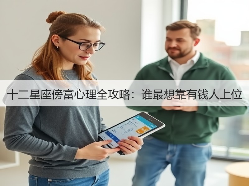 十二星座傍富心理全攻略：谁最想靠有钱人上位