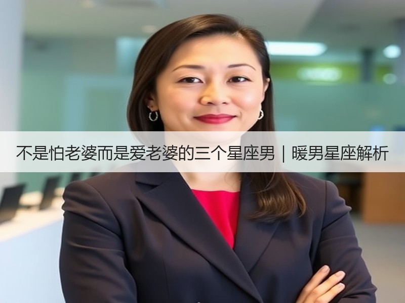 不是怕老婆而是爱老婆的三个星座男｜暖男星座解析