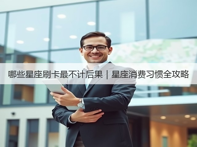 哪些星座刷卡最不计后果｜星座消费习惯全攻略(图1)