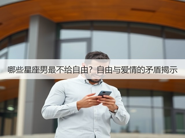 哪些星座男最不给自由？自由与爱情的矛盾揭示(图2)