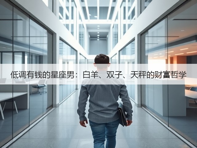 低调有钱的星座男:白羊、双子、天秤的财富哲学(图3) 低调有钱的星座男:白羊、双子、天秤的财富哲学(图3)